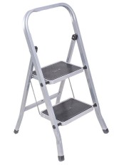 Стремянка CLASS PLUS 2 ступени широкие с покрытием