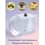 Мантоварка 6 л Калитва 180635 алюминиевая, 3 сетки 