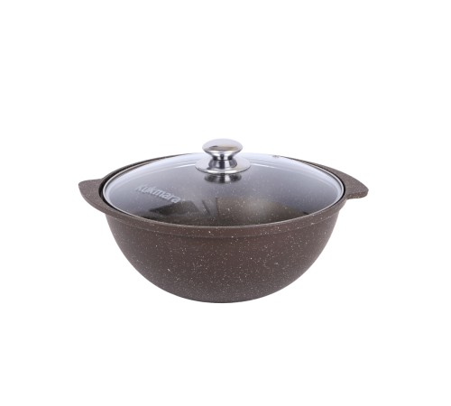 Казан для плова со стеклянной крышкой Kukmara Мраморная кмк47а, 4,5 л, антипригарное покрытие Казан для плова со стеклянной крышкой Kukmara Мраморная кмк47а, 4,5 л, антипригарное покрытие