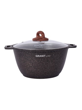 Кастрюля Kukmara Granit ultra кго42а, 4 л, антипригарное покрытие
