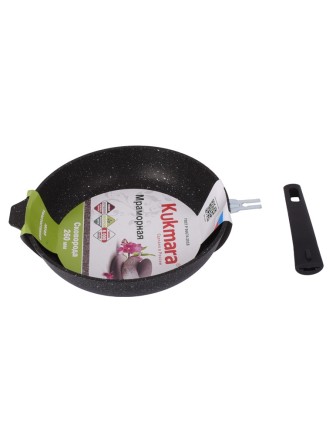 Сковорода со съемной ручкой Kukmara Мраморная смт246а, 24 см, антипригарное покрытие