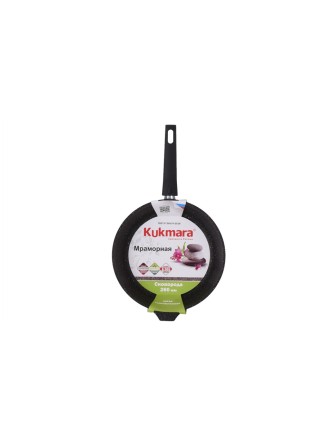 Сковорода со съемной ручкой Kukmara Мраморная смт246а, 24 см, антипригарное покрытие