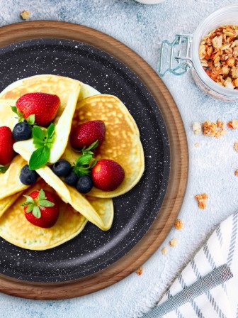 Сковорода блинная 22 см Гранит black 12802