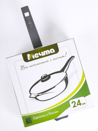 Сковорода Гранит С24701 24 см со стеклянной крышкой