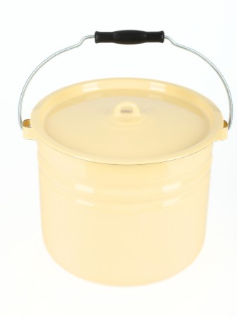 Ведро эмалированное 12 л с крышкой 1224Ц/4Км Фруктовая фантазия