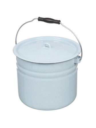 Ведро эмалированное 12 л с крышкой 1224Ц/Рб без деколи