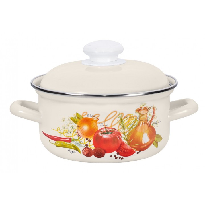 Кастрюля эмалированная 1.5 л Итальянская кухня С-1508АП2/4