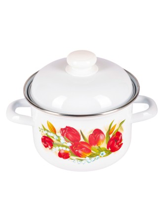 Кастрюля эмалированная 1.5 л Ласковый май С-1608АП2/4