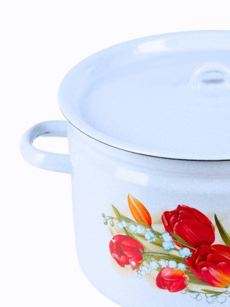 Кастрюля эмалированная 7л Ласковый май C-1620/4Рб