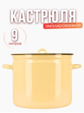 Кастрюля эмалированная 9 л С-1621/Км без деколи