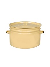 Бак эмалированный 18 л, Стальэмаль 2с31, без рисунка, кремовый