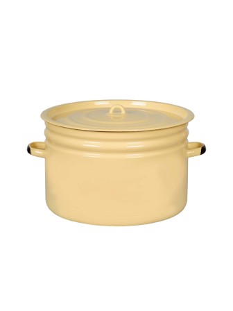 Бак эмалированный 18 л, Стальэмаль 2с31, без рисунка, кремовый