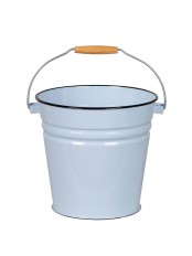 Ведро эмалированное 12 л, без крышки, Стальэмаль 2с27, без рисунка, серо-голубой