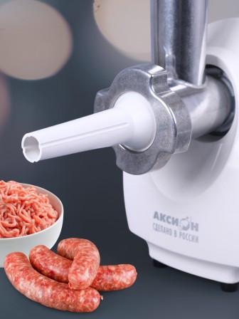 Мясорубка электрическая Аксион 21.04 с насадкой-соковыжималкой