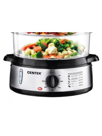 Пароварка Centek CT-1457 800 Вт, 3 чаши