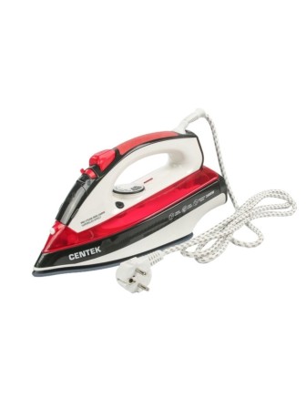 Утюг Centek CT-2336 2600 Вт, керамическая подошва, самоочистка, красный
