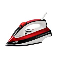 Утюг Centek CT-2336 2600 Вт, керамическая подошва, самоочистка, красный