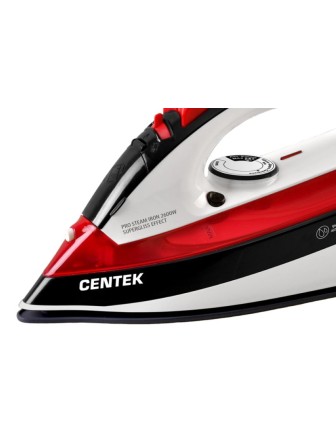 Утюг Centek CT-2336 2600 Вт, керамическая подошва, самоочистка, красный