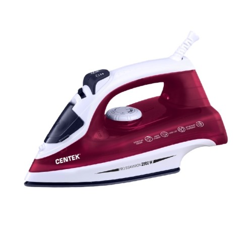 Утюг Centek CT-2349 2200 Вт, вертикальный пар, керамическая подошва