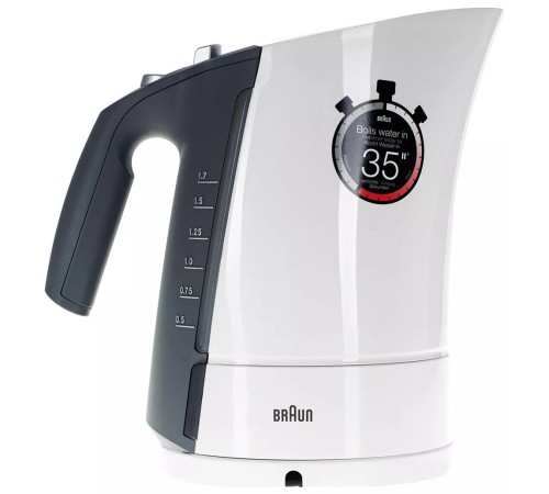 Чайник BRAUN WK-500 White 1.7 л, 3 кВт, белый