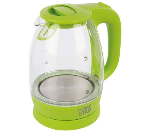 Чайник HOMESTAR HS-1012 зеленый 1.85 кВт, 1.7 л