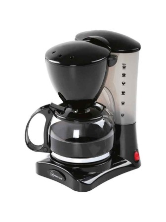 Кофеварка HOMESTAR HS-2021 черная, 550 Вт, 600 мл