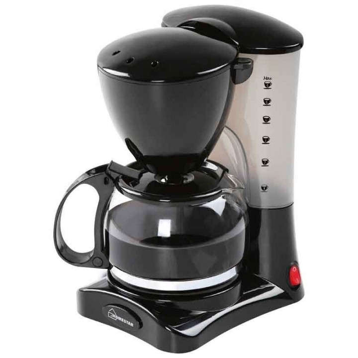 Кофеварка HOMESTAR HS-2021 черная, 550 Вт, 600 мл
