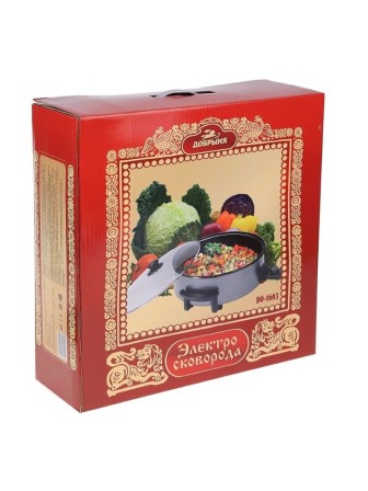 Электросковорода Добрыня DO-1603, d 42 см, h 9 см