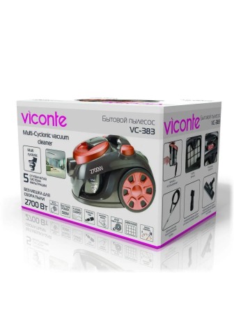Пылесос VICONTE VC-383 2700/500 Вт, 3.5 л, Мультициклон