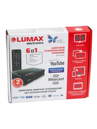 Цифровая ТВ приставка LUMAX DV1103HD, DVB-T2