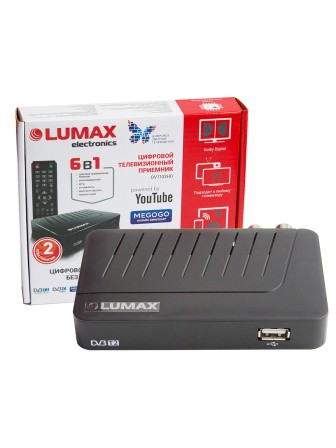 Цифровая ТВ приставка LUMAX DV1103HD, DVB-T2