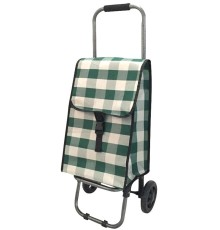 Тележка-сумка Рыжий кот D203 Green 37х27х92 см