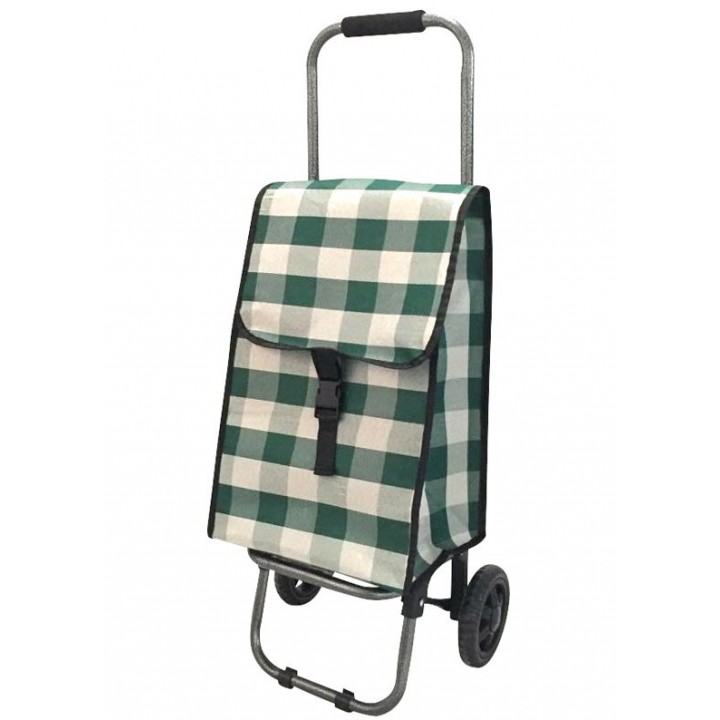 Тележка-сумка Рыжий кот D203 Green 37х27х92 см