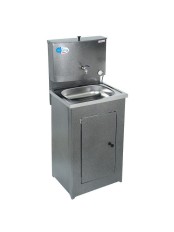 Умывальник дачный Акватекс с нагревом воды (ЭВН), цвет серебро, нержавеющая мойка