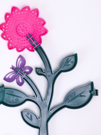 Ограждение для клумбы, бордюр садовый пластиковый 6 штук "Цветник" №3 Альтернатива М2191