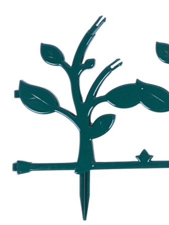 Ограждение для клумбы, бордюр садовый пластиковый 6 штук "Цветник" №3 Альтернатива М2191