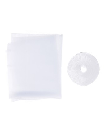 Набор для защиты окон: антимоскитная сетка 2х1 м с репейной лентой