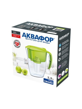 Фильтр для воды Аквафор Смайл цикламен 2,9 л