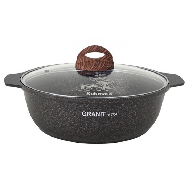 Кастрюля-жаровня Kukmara Granit ultra (original) жго31а с крышкой