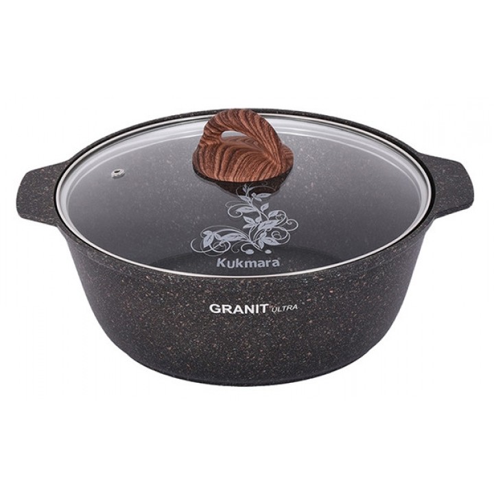 Кастрюля-жаровня Kukmara Granit ultra (original) жго41а с крышкой