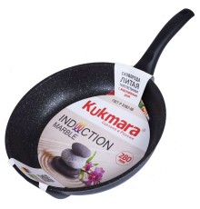 Сковорода Kukmara "Marble Induction" смти280а 28 см, темный мрамор
