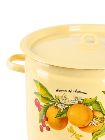 Кастрюля эмалированная 12 л С-1624/4Км Фруктовая фантазия