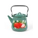 Чайник эмалированный  3,5 л, Стальэмаль 1с26с, Клубника садовая изумрудный