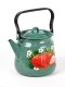 Чайник эмалированный  3,5 л, Стальэмаль 1с26с, Клубника садовая изумрудный