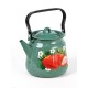 Чайник эмалированный  3,5 л, Стальэмаль 1с26с, Клубника садовая изумрудный