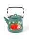 Чайник эмалированный  3,5 л, Стальэмаль 1с26с, Клубника садовая изумрудный