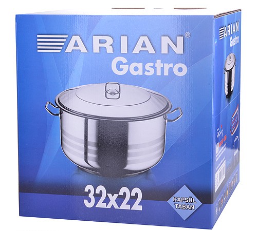 Кастрюля 16,5 л Аrian Gasrto 80369 с крышкой