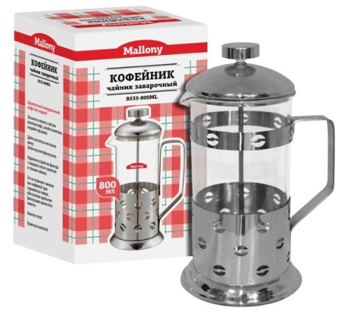 Френч-пресс MALLONY Caffe 800мл B535-800ML