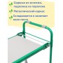 Складная скамейка перевертыш Ника СКМ/З мягкая, зеленая