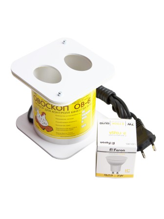 Овоскоп малый ОВ-6 на 2 куриных яйца